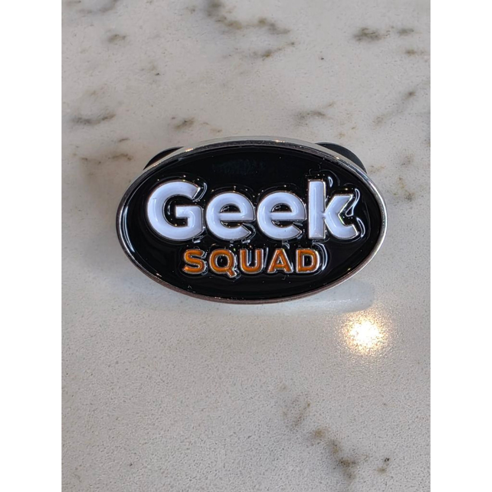 Geek Squad Black and White Tie Tack Pin